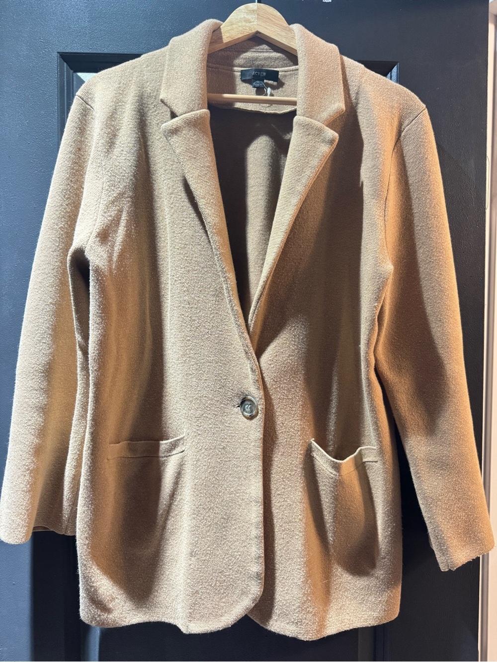J. Crew Camel Single-Button Blazer